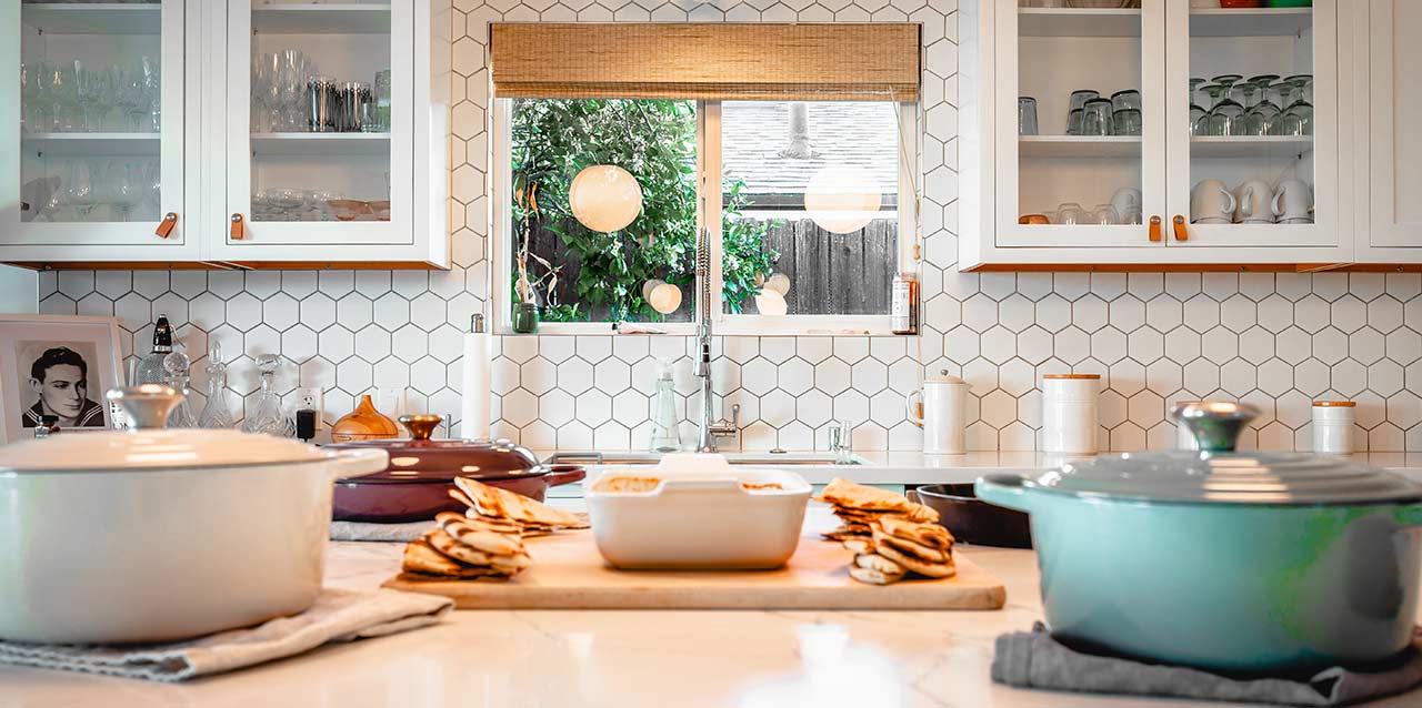 cocina iluminada