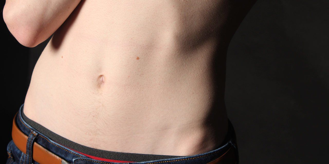 tripa plana de hombre