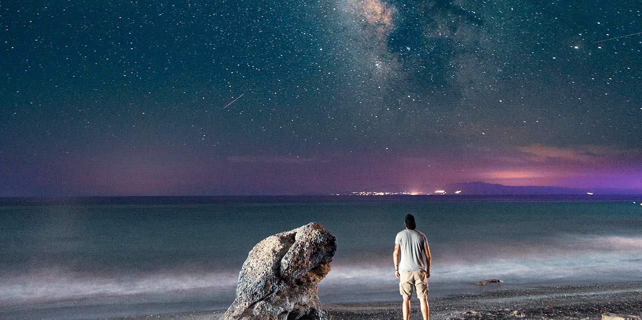 cielo estrellado frente al mar cielo estrellado frente al mar