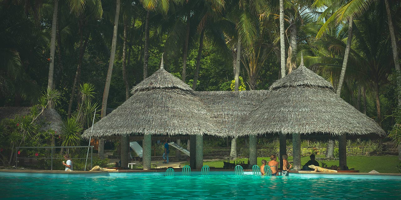 piscina en Polinesia